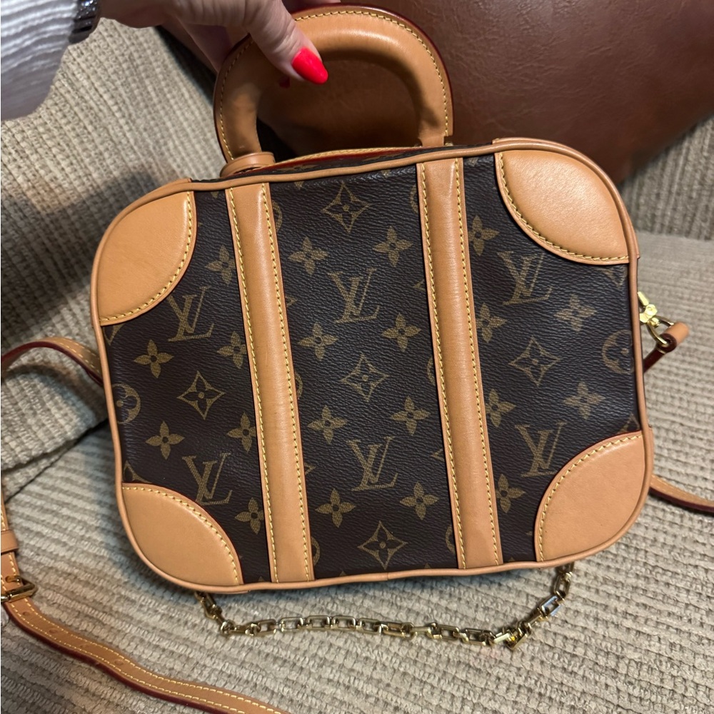 Louis Vuitton Tan and Brown Monogram Varisette PM Trunk Crossbody Bag